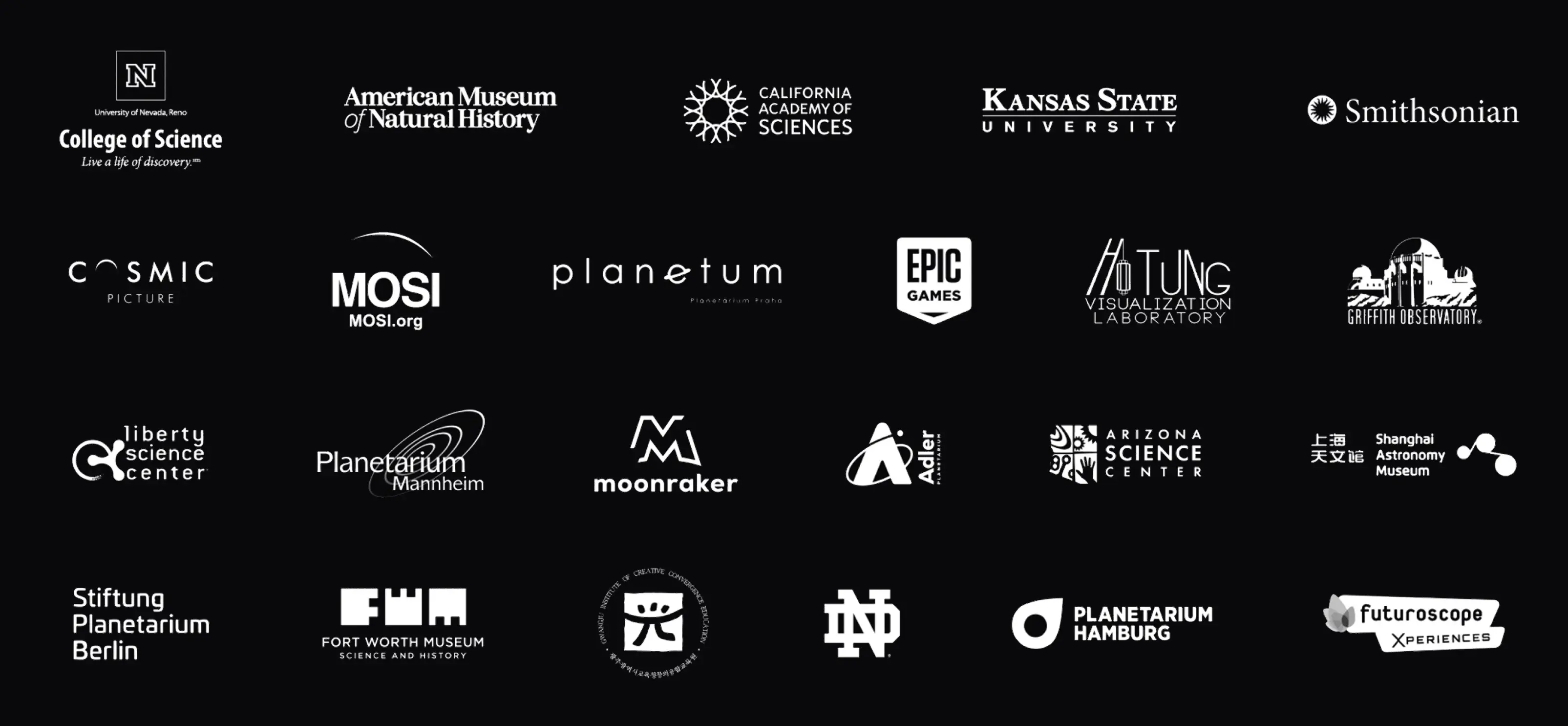 List of Cosm world-wide partners